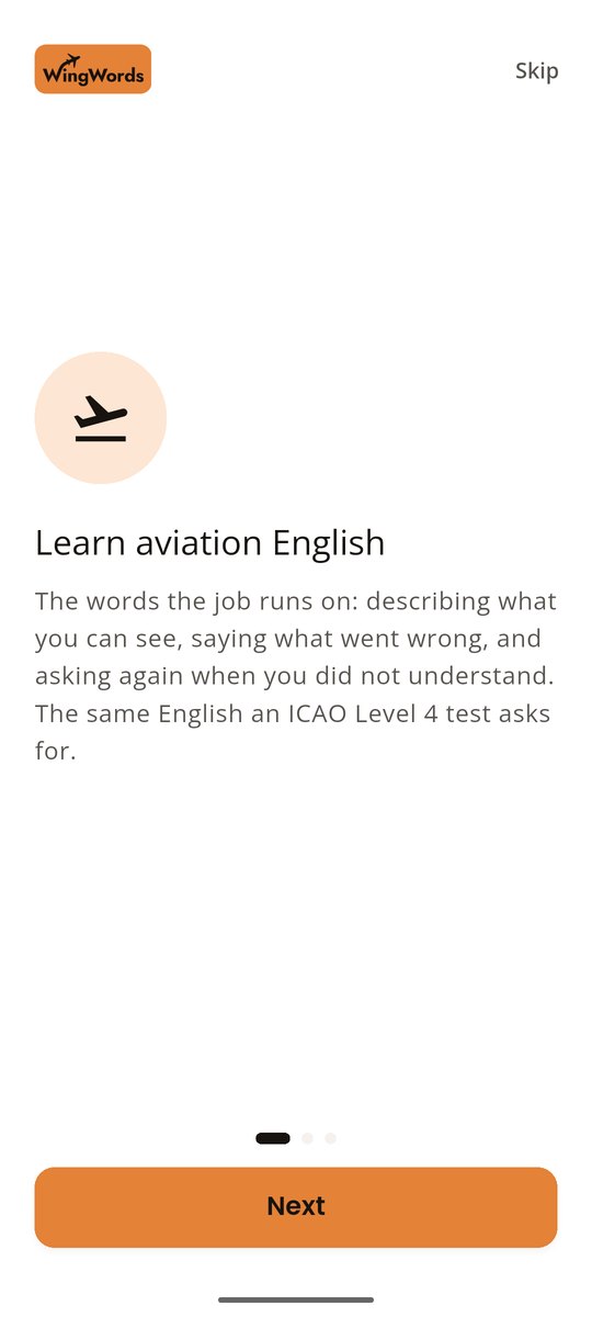 The first page of the introduction: Learn aviation English.